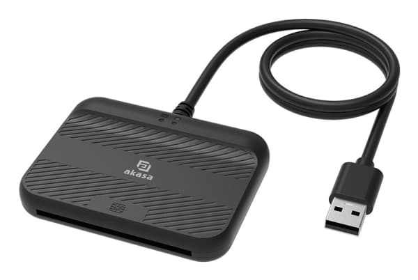 Akasa AKASA kortinlukija AK-CR-14BK, ulkoinen, USB musta