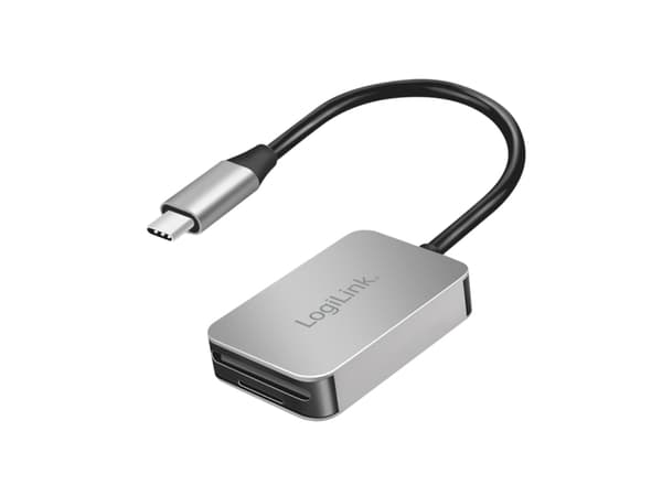 LogiLink USB 3.0 dubbel kortläsare USB-C/SD/microSD aluminium (CR0050)