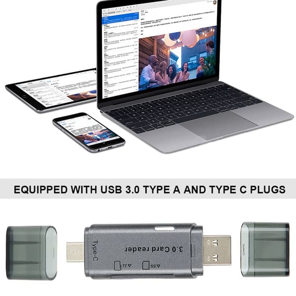USB C-adapter til hukommelseskort