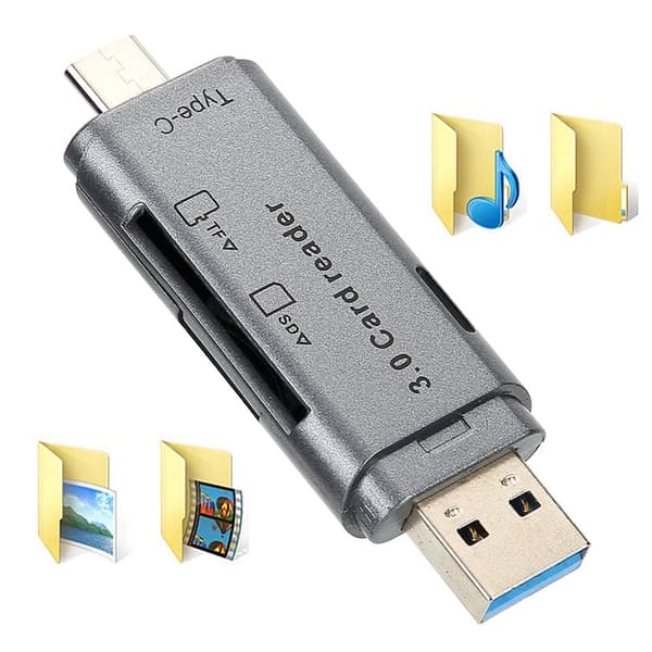 USB C-adapter til hukommelseskort