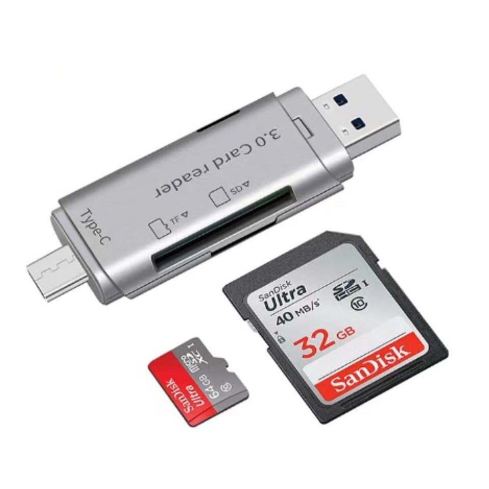 USB C-adapter for minnekort