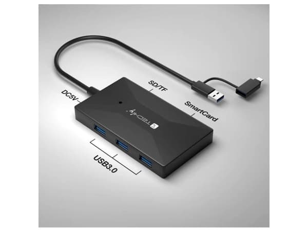 TECHly - Kortinlukija - USB 3.0/USB-C