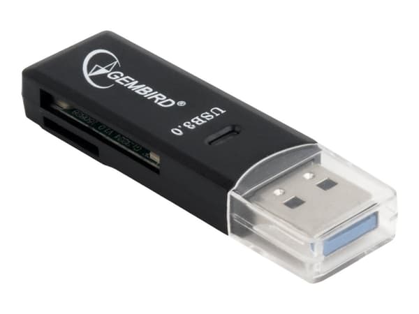 Gembird UHB-CR3-01 - Kortleser (microSD, SD, microSDHC, microSDXC, MMC, RS-MMC, SDHC, SDXC, TransFlash) - USB 3.0