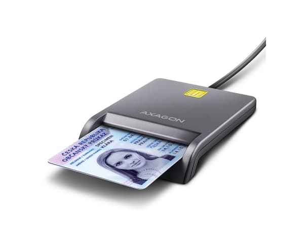 CRE-SM3T USB ID-kortleser, 1,3 m kabel Sort
