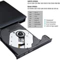 Miniatyrbild 3 av 4: Extern DVD-enhet, Extern CD DVD-brännare USB 3.0, Ultratunn bärbar CD DVD-enhet +/- R ROM RW-inspelare för stationär dator, bärbar dator