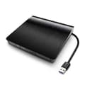 Miniatyrbild 3 av 4: Extern DVD-brännare - Slim - USB 3.0 - Windows-kompatibel - Svart - Bärbar
