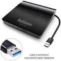 Miniatyrbild 1 av 4: Extern DVD-brännare - Slim - USB 3.0 - Windows-kompatibel - Svart - Bärbar