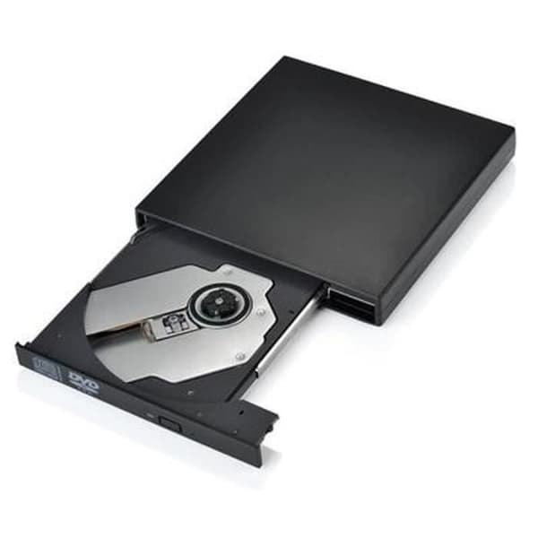 Extern USB 2.0 DVD-R &amp; CD-RW Drive Writer kompatibel med Windows 2000/XP/Vista/Windows7 --Svart