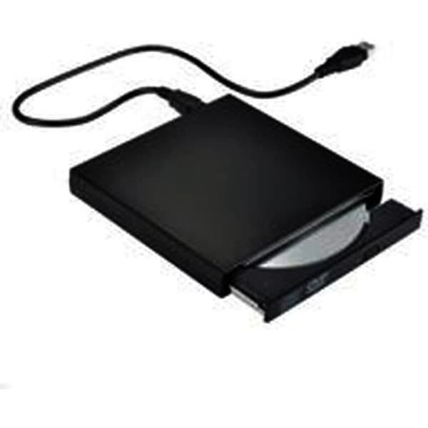 Extern USB 2.0 DVD-R &amp; CD-RW Drive Writer kompatibel med Windows 2000/XP/Vista/Windows7 --Svart