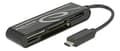 Miniatyrbild 2 av 3: DeLOCK USB 2.0 Card Reader USBC male 5 Slots up to 480 Mbps black
