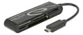 Miniatyrbild 1 av 3: DeLOCK USB 2.0 Card Reader USBC male 5 Slots up to 480 Mbps black