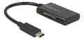 Miniatyrbild 1 av 3: DeLOCK USB 3.1 Gen 1 Card Reader, USB-C male, 4 Slots, black