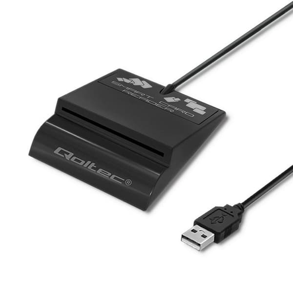 Kortläsare Qoltec 50636 Svart