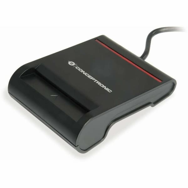 Elektronisk ID læser Conceptronic Sort Sort
