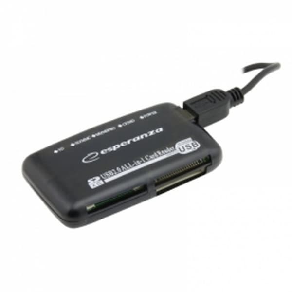 Ekstern Reader Card Esperanza EA117 Sort