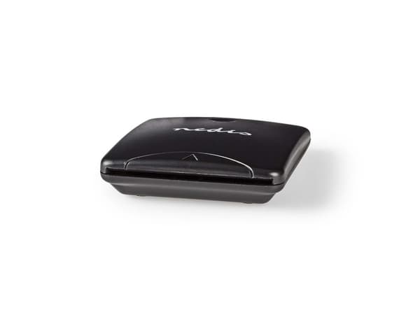 Nedis CRDRU2SM1BK, Lajittelu, Muovi, USB 2.0, 62 mm, 69 mm, 16 mm