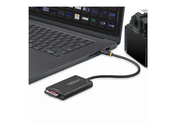 StarTech.com USB-C CFexpress Type B Card Reader, USB 10Gbps, Portable Memory Card Reader, USB Type-C to CF Express 2.0 Adapter, Works with Any Operat