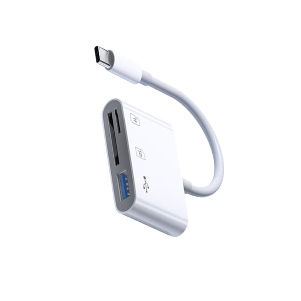 INF 3-i-1 Kortläsare, USB-C till SD/TF/USB 0