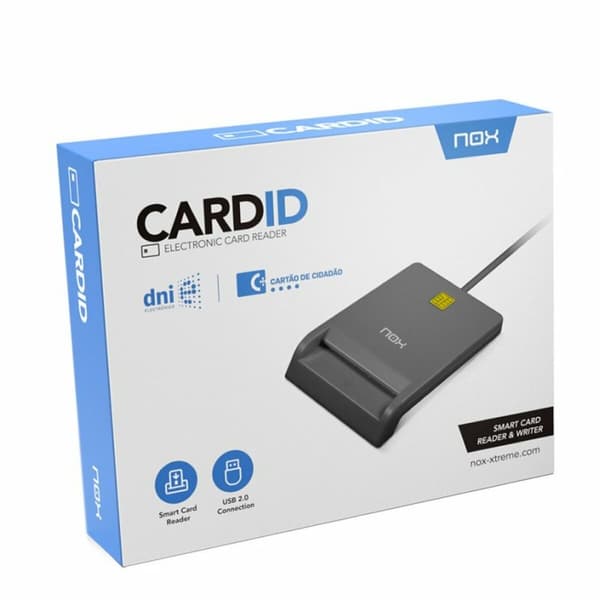 Kortläsare Nox-Xtreme NXLITECARDID Svart USB Uppkoppling