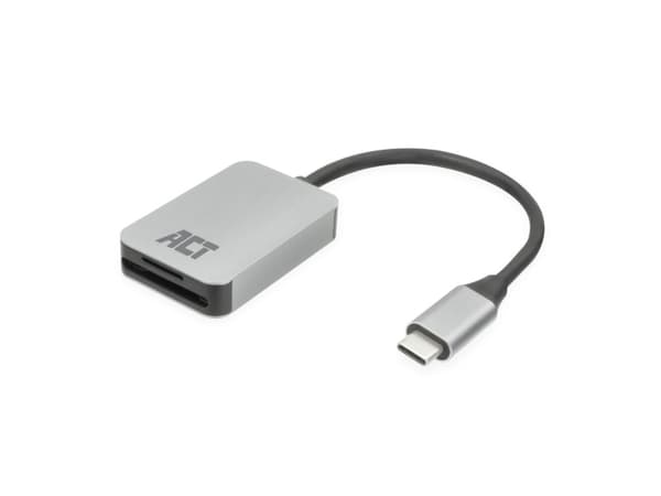 ACT AC7056 - MicroSD (TransFlash) - MicroSDHC - MicroSDXC - SD - SDHC - SDXC - Harmaa - 5000 Mbps - Alumiini - USB 3.2 Gen 1 (3.1 Gen 1) Type-C - 209