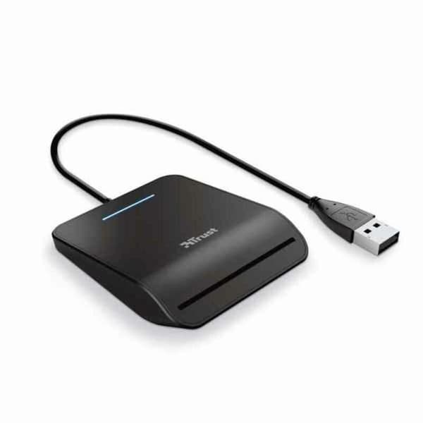 DNI/SIP Kortlæser Trust Primo Plug & Play Sort Sort