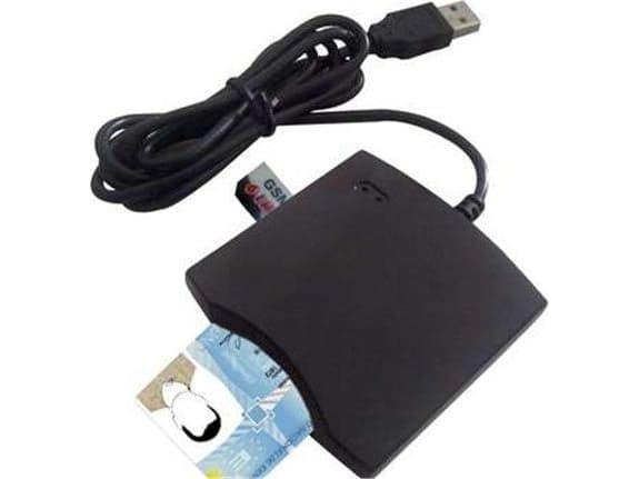 OEM Smart card (Personal ID card with chip) reader, grey, external - DCR0003