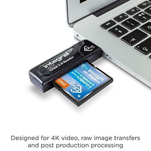 Kortläsare för CFast 2.0 - Integral - INCRUSB3.0CFAST - USB 3.0 - Hög Hastighet - Svart