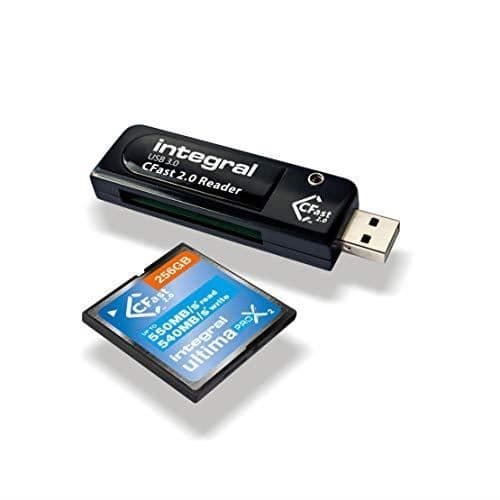 Kortläsare för CFast 2.0 - Integral - INCRUSB3.0CFAST - USB 3.0 - Hög Hastighet - Svart