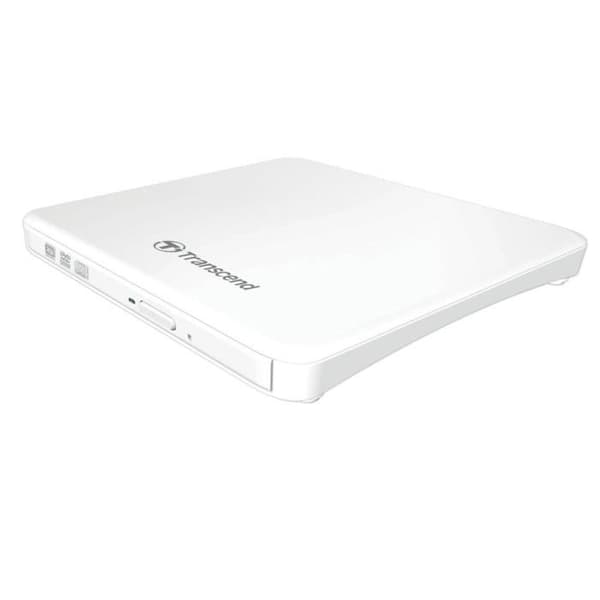 Extern DVD-brännare - Transcend - TS8XDVDS-W - USB - Vit - Kompatibel med CD/DVD Vit