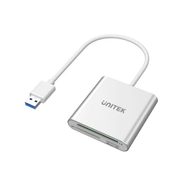 Ekstern Reader Card Unitek Y-9313 Sort Sølvfarvet