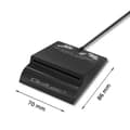 Miniatyrbillede 2 af 8: Kortlæser Qoltec 50636 Sort