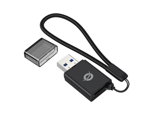 Conceptronic BIAN07B, MicroSD (TransFlash), MicroSDHC, MicroSDXC, musta, 5000 Mbit/s, USB 3.2 Gen 1 (3.1 Gen 1) Type-A, 21 mm, 8 mm