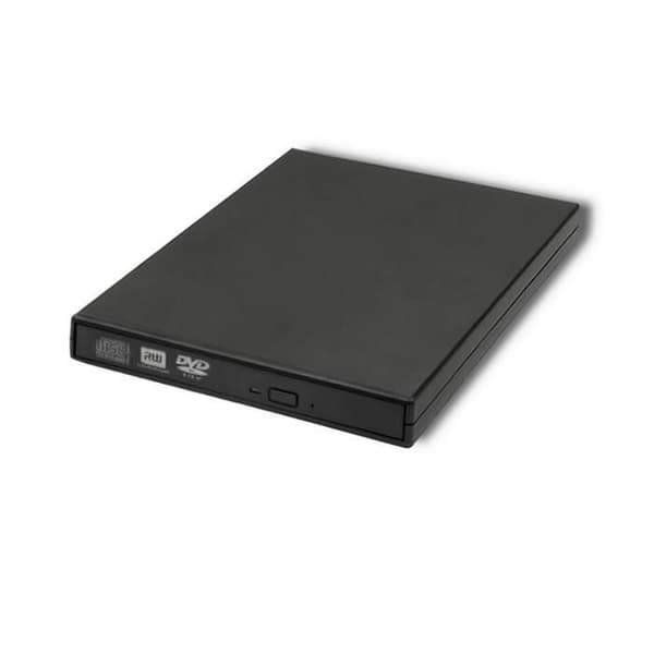 DVD-brännare - QOLTEC - 51858 - USB 2.0 - Svart Svart