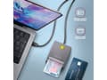 Miniatyrbild 2 av 5: Axagon CRE-SM3TC, SmartMedia, Grå, 480 Mbit/s, Plast, CE, RoHS, USB 2.0 Type-C