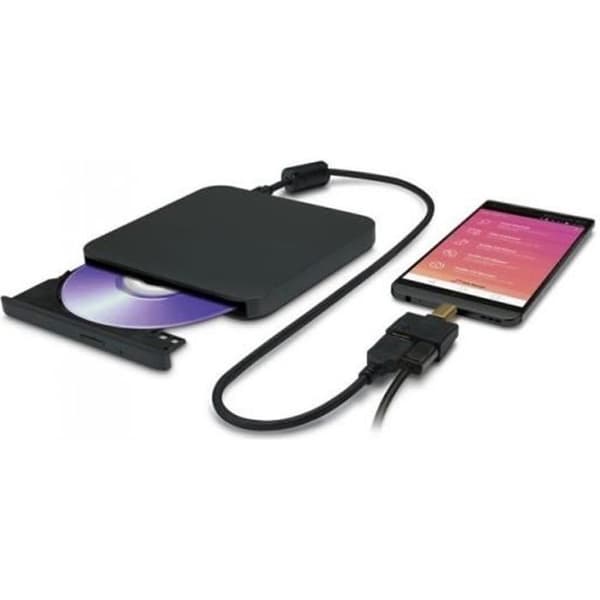 Extern DVD-brännare - HITACHI-LG - GP57EB40 - USB 2.0 - Svart - M-Disc-kompatibel Svart