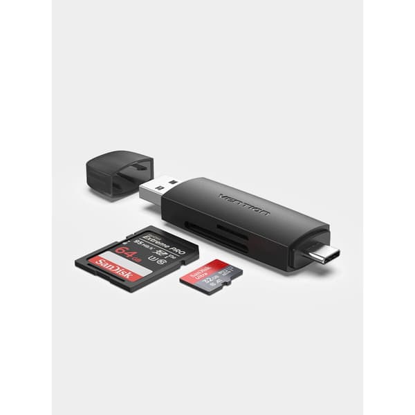 Ekstern Reader Card Vention CLKB0 Sort