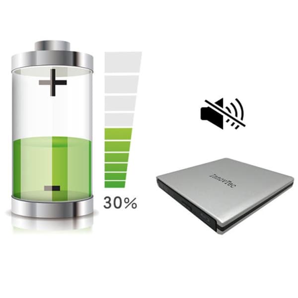INNOVTEC bärbar cd-spelare USB3.0 extern blu-ray dvd-brännare radio bil väggmonterad rw dvd rom-spelare optisk barninspelare