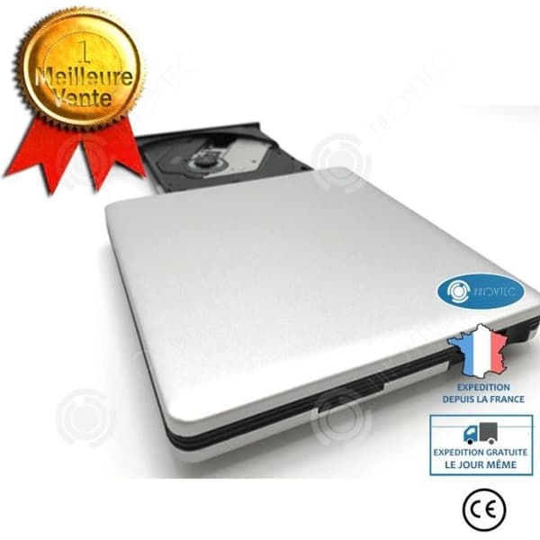 CD- och DVD-spelare - INN® - Slim Portable - USB3.0 - XP/WIN7-kompatibel - 24X läshastighet