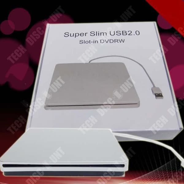 TD® Neutral Ultratunn sug CD-brännare USB Extern DVD-brännare Dator Optisk enhet CD-brännare