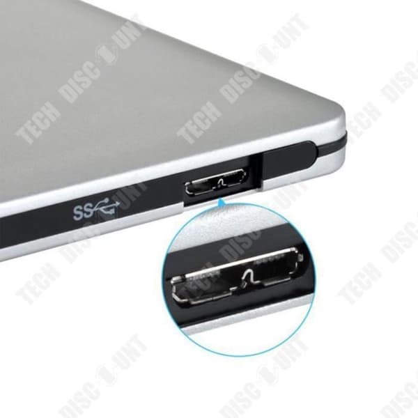 TD® High-end Ultratunn USB3.0 Aluminiumlegering Extern 4K Blu-ray-brännare Laptop Brännande Universalbrännare