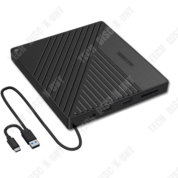 TD® DVD-brännare Extern optisk multifunktionsenhet Dator DVD-brännare Säng Extern mobil optisk enhet Double Twill
