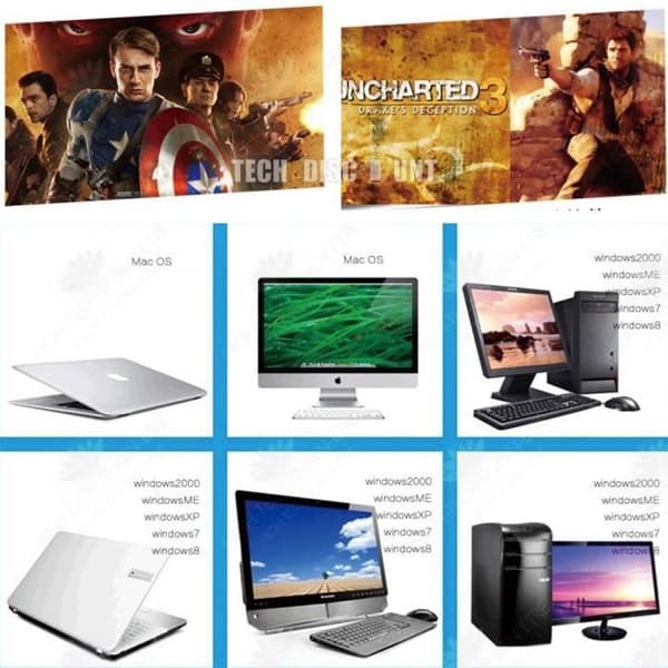 HTBE® Ultratunn hög stabilitet USB mobil optisk enhet Extern DVD-brännare Extern optisk enhet Brännare