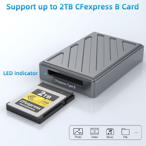 NÖRDIC USB-C, USB4.0 Kortinlukija CFexpress Type B
