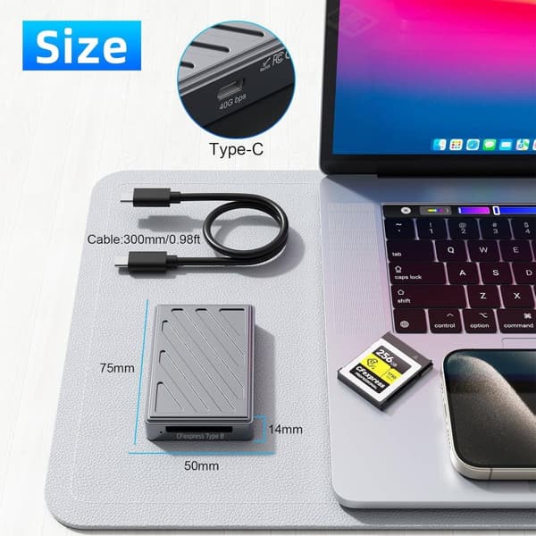 NÖRDIC USB-C, USB4.0 Kortinlukija CFexpress Type B