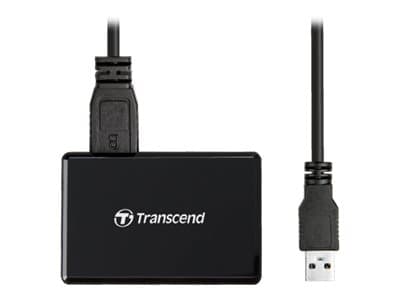Transcend RDF8K2 - Kortläsare (SDHC, SDHC UHS-I, SDXC, SDXC UHS-I, microSDHC, microSDHC UHS-I, microSDXC, microSDXC UHS-I, CF) - USB 3.1 Gen 1