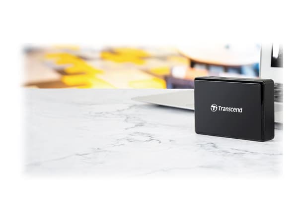 Transcend RDF8K2 - Kortläsare (SDHC, SDHC UHS-I, SDXC, SDXC UHS-I, microSDHC, microSDHC UHS-I, microSDXC, microSDXC UHS-I, CF) - USB 3.1 Gen 1