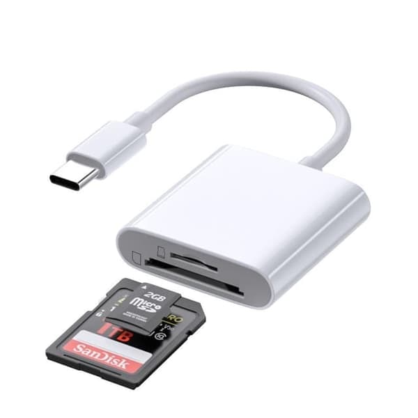 Kortlæser SD/TF - USB-C Adapter