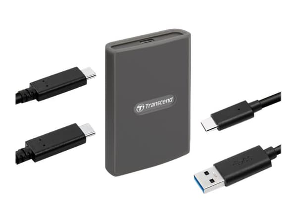 Transcend RDE2, CFexpress, Harmaa, 20000 Mbit/s, Alumiini, Windows 7, Windows 8, Windows 10, Mac OS X 10.2.8+, Linux Kernel 2.6.30+, 0 - 70 °C