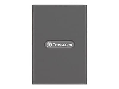 Transcend RDE2, CFexpress, Harmaa, 20000 Mbit/s, Alumiini, Windows 7, Windows 8, Windows 10, Mac OS X 10.2.8+, Linux Kernel 2.6.30+, 0 - 70 °C