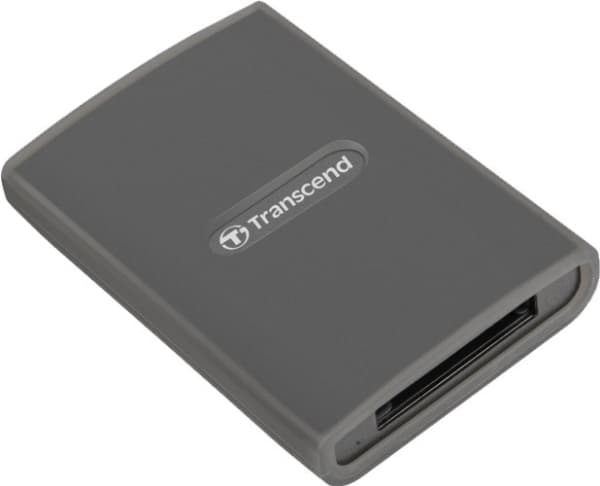 Transcend RDE2, CFexpress, Harmaa, 20000 Mbit/s, Alumiini, Windows 7, Windows 8, Windows 10, Mac OS X 10.2.8+, Linux Kernel 2.6.30+, 0 - 70 °C